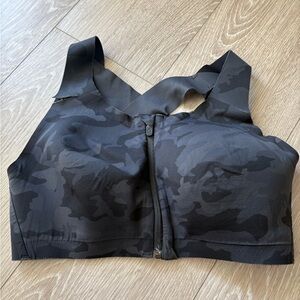 Lululemon Black Camouflage Sports Bra